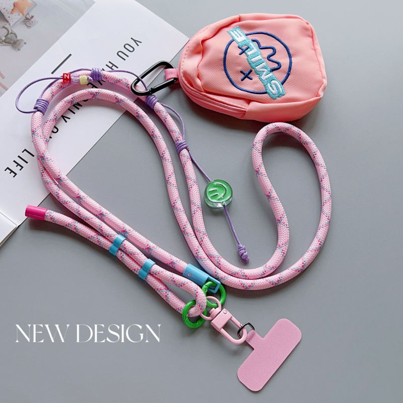 Telefonska futrola s podesivim remenom i visećim dodatkom – poliester, ručno izrađeno, dekorativna funkcija, šifra proizvoda AL953563362347