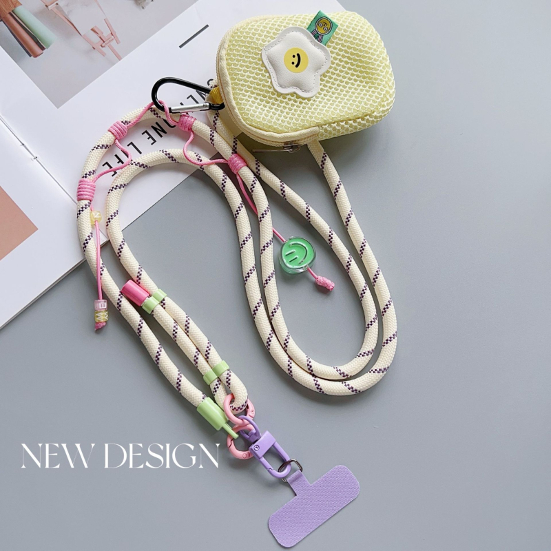 Telefonska futrola s podesivim remenom i visećim dodatkom – poliester, ručno izrađeno, dekorativna funkcija, šifra proizvoda AL953563362347