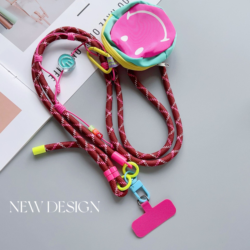 Telefonska futrola s podesivim remenom i visećim dodatkom – poliester, ručno izrađeno, dekorativna funkcija, šifra proizvoda AL953563362347