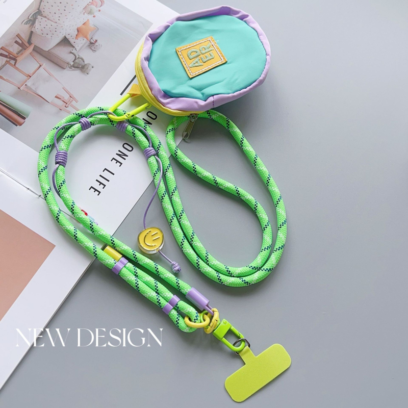 Telefonska futrola s podesivim remenom i visećim dodatkom – poliester, ručno izrađeno, dekorativna funkcija, šifra proizvoda AL953563362347