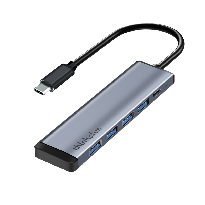 Lenovo USB-C τετραπλή θύρα USB 3.0 hub με εξωτερική παροχή ρεύματος, 5Gbps
