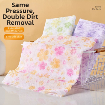 Απολεπιστικό για την πλάτη σε κορεατικό στυλ με μακρύ λωρίδα, πανί απολέπισης για ντους με χοντρή νήμα (παιδιά), Κωδικός 1002500412