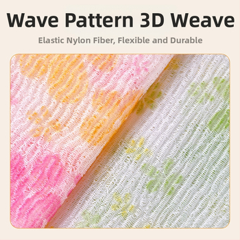 Απολεπιστικό για την πλάτη σε κορεατικό στυλ με μακρύ λωρίδα, πανί απολέπισης για ντους με χοντρή νήμα (παιδιά), Κωδικός 1002500412