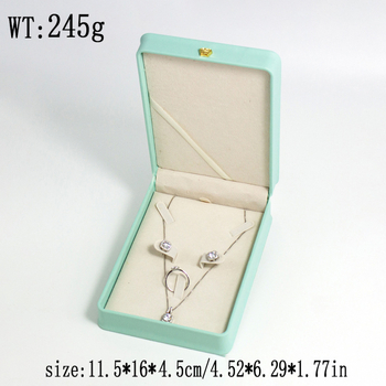 Κουτί συσκευασίας κοσμημάτων από PU δέρμα για σετ δαχτυλιδιού, κολιέ και σκουλαρίκια