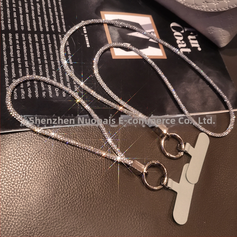 Ланярд за мобилен телефон Zhenge – ръчна изработка, с висулка, метална катарама