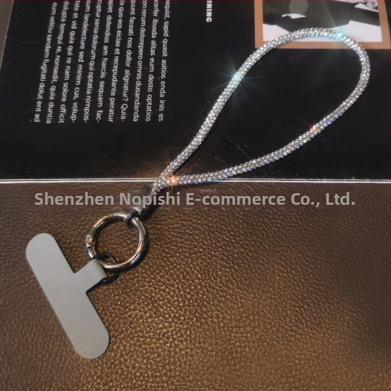 Ланярд за мобилен телефон Zhenge – ръчна изработка, с висулка, метална катарама