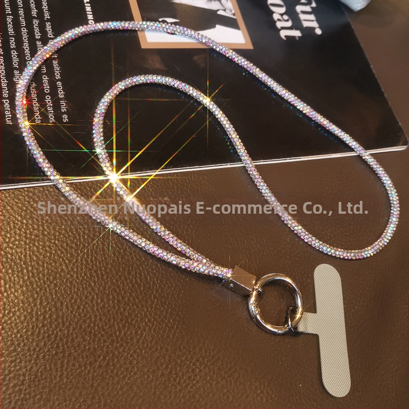 Ланярд за мобилен телефон Zhenge – ръчна изработка, с висулка, метална катарама