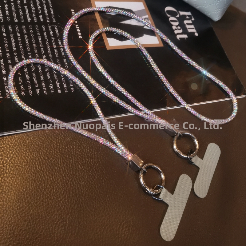 Ланярд за мобилен телефон Zhenge – ръчна изработка, с висулка, метална катарама