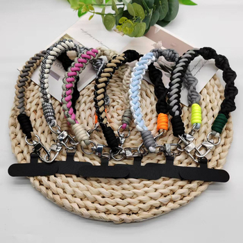 Телефонна каишка, ръчно изработена, унисекс, полиестерен шнур, пластмасова катарама