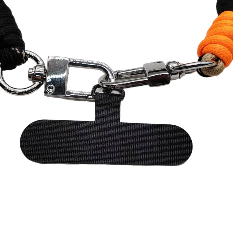 Телефонна каишка, ръчно изработена, унисекс, полиестерен шнур, пластмасова катарама