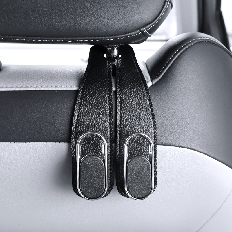 Закачалка за кола за задна седалка – скрита многофункционална закачалка за интериор и съхранение, PVC, стил лайт лукс