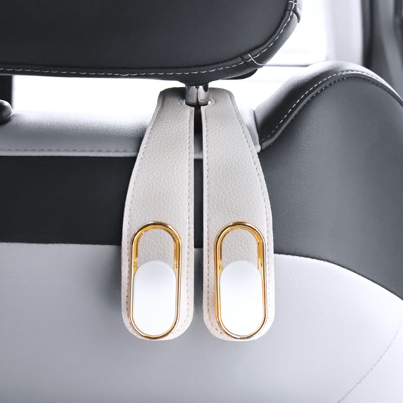 Закачалка за кола за задна седалка – скрита многофункционална закачалка за интериор и съхранение, PVC, стил лайт лукс