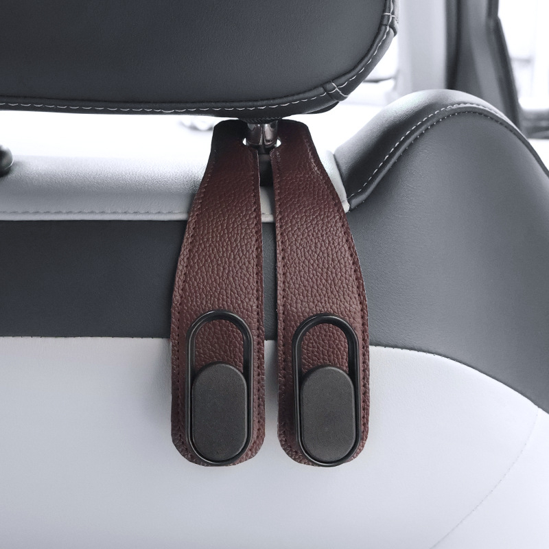 Закачалка за кола за задна седалка – скрита многофункционална закачалка за интериор и съхранение, PVC, стил лайт лукс