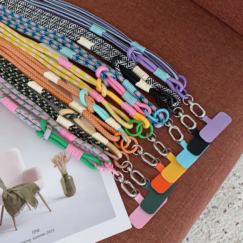 Телефонна каишка — найлон, тъкана изработка, PP лента, метална катарама, персонализирана обработка