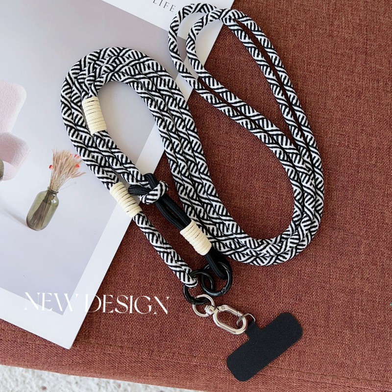 Телефонна каишка — найлон, тъкана изработка, PP лента, метална катарама, персонализирана обработка