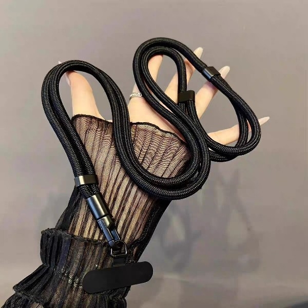 Телефонен ланярд с нейлонова презрамка, метална катарама, тъкано изработване, унисекс