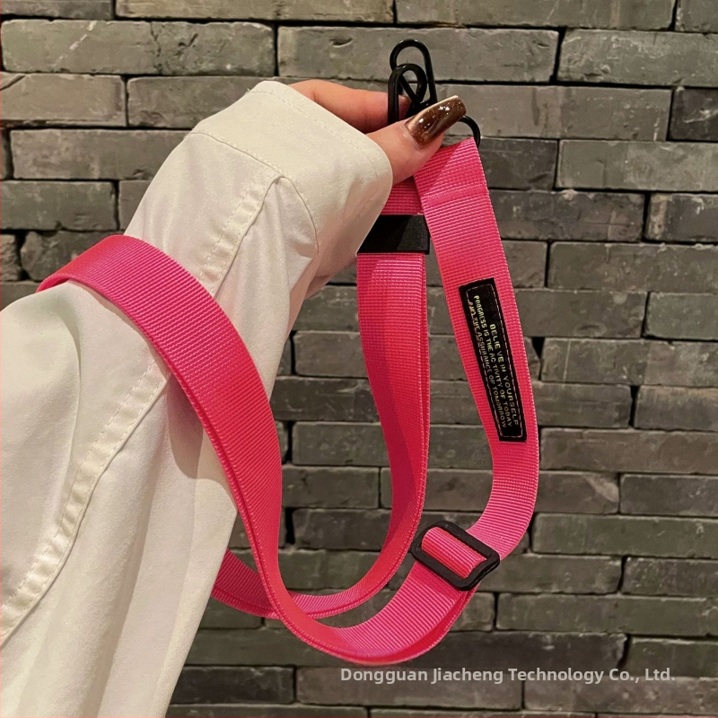 Ланярд за мобилен телефон с кръстосана презрамка – унисекс, нейлонова лента с метална катарама, марка Jiazhen, печатано лого