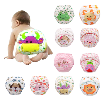 Трислойни обучителни панталони за памперс с джоб за пришивка – чист памук, pull-up стил, безопасност клас A, за 11–15 кг, 1–3 години