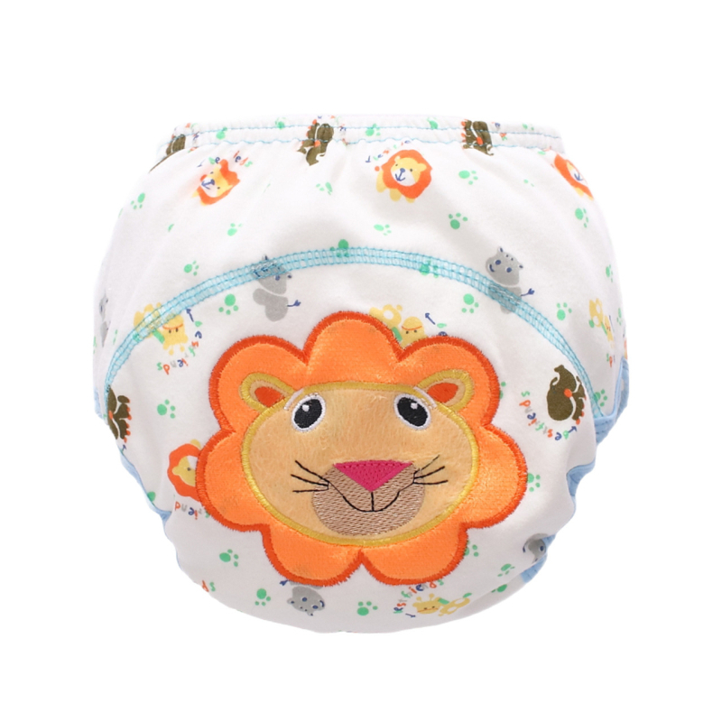 Трислойни обучителни панталони за памперс с джоб за пришивка – чист памук, pull-up стил, безопасност клас A, за 11–15 кг, 1–3 години