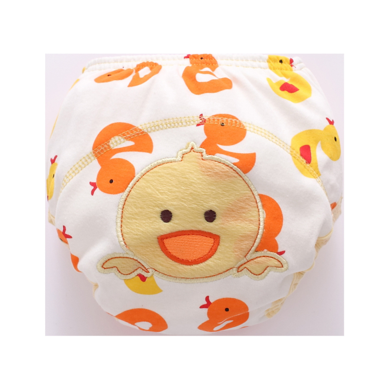 Трислойни обучителни панталони за памперс с джоб за пришивка – чист памук, pull-up стил, безопасност клас A, за 11–15 кг, 1–3 години