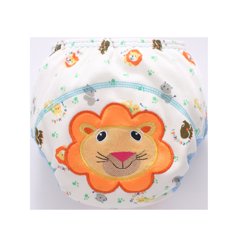 Трислойни обучителни панталони за памперс с джоб за пришивка – чист памук, pull-up стил, безопасност клас A, за 11–15 кг, 1–3 години