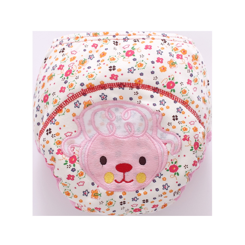 Трислойни обучителни панталони за памперс с джоб за пришивка – чист памук, pull-up стил, безопасност клас A, за 11–15 кг, 1–3 години