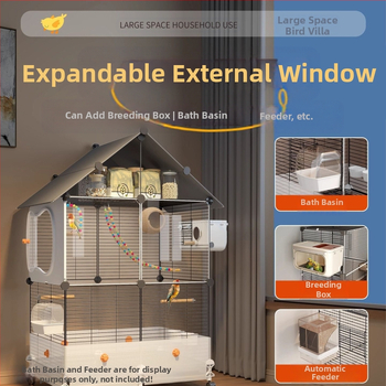 Κλουβί παπαγάλων, πολυτελής βίλα-στυλ, αντι-πιτσιλιστικό σχέδιο, κατασκευασμένο κατ’ παραγγελία, για οικιακή χρήση