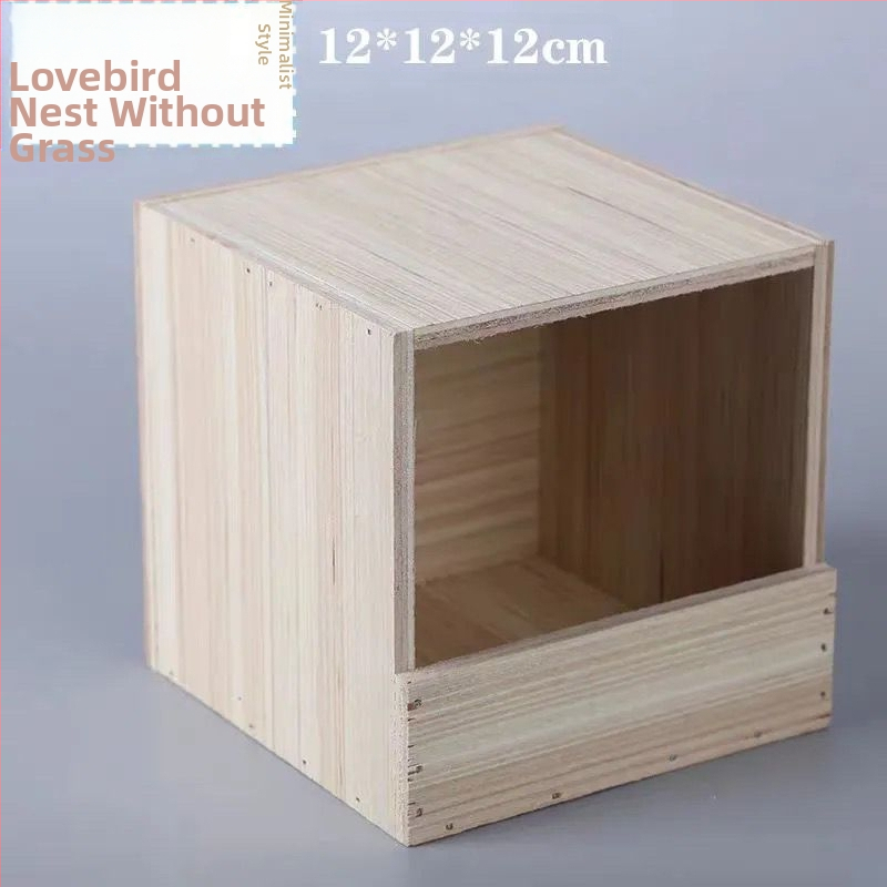 Cutie din lemn pentru reproducerea papagalilor cu cuib suspendat, model RR7hQhsi