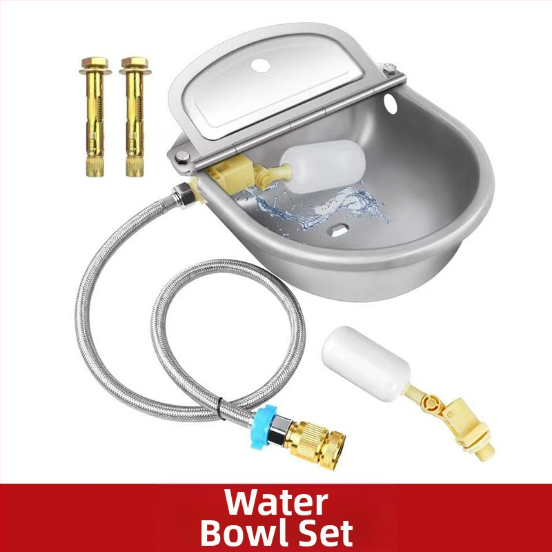 Неръждаем водопой за добитък с плаващ топчест механизъм, автоматичен водопой