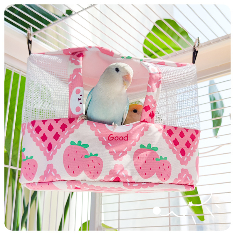 Φωλιά-κρεμάστρα παπαγάλου από ύφασμα, δροσερή καλοκαιρινή καταφύγιο; Υλικό: ύφασμα; Μάρκα: Άλλη; Κατάλληλο για Παπαγάλο