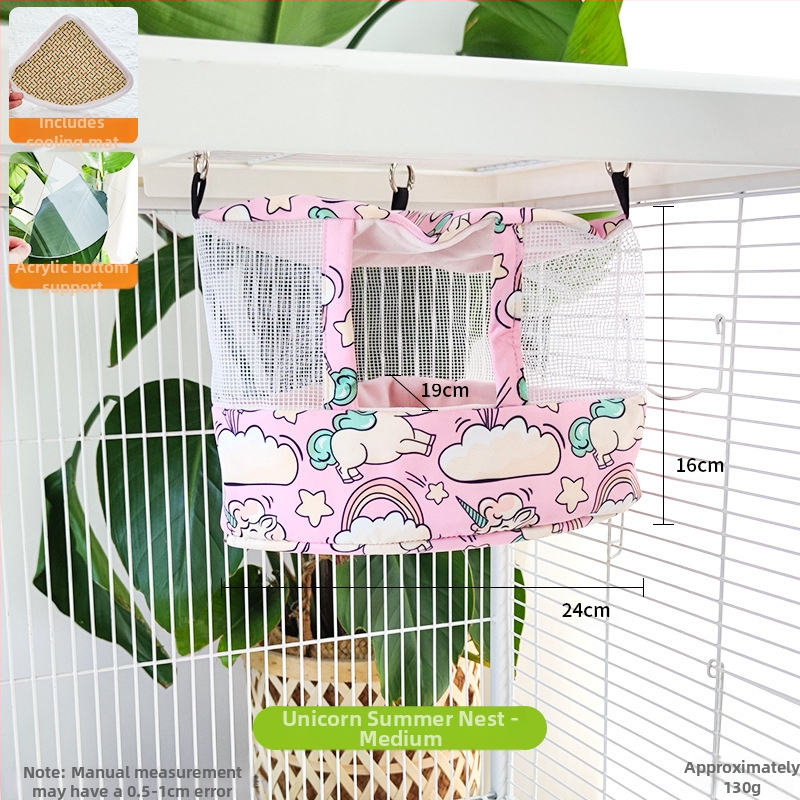 Φωλιά-κρεμάστρα παπαγάλου από ύφασμα, δροσερή καλοκαιρινή καταφύγιο; Υλικό: ύφασμα; Μάρκα: Άλλη; Κατάλληλο για Παπαγάλο