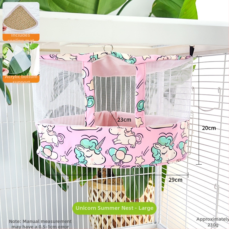 Φωλιά-κρεμάστρα παπαγάλου από ύφασμα, δροσερή καλοκαιρινή καταφύγιο; Υλικό: ύφασμα; Μάρκα: Άλλη; Κατάλληλο για Παπαγάλο