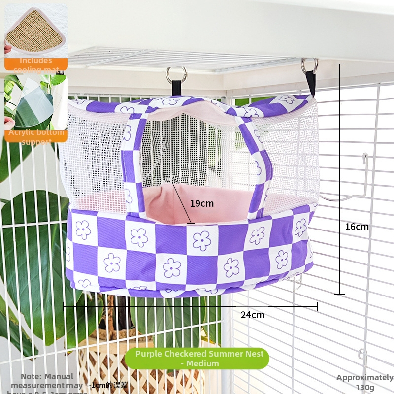 Φωλιά-κρεμάστρα παπαγάλου από ύφασμα, δροσερή καλοκαιρινή καταφύγιο; Υλικό: ύφασμα; Μάρκα: Άλλη; Κατάλληλο για Παπαγάλο