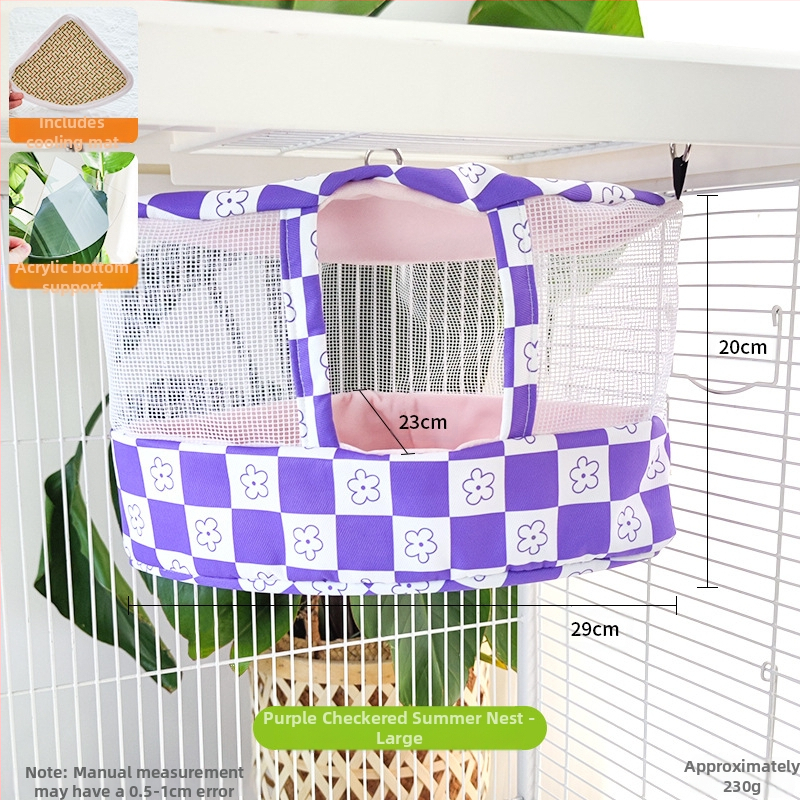 Φωλιά-κρεμάστρα παπαγάλου από ύφασμα, δροσερή καλοκαιρινή καταφύγιο; Υλικό: ύφασμα; Μάρκα: Άλλη; Κατάλληλο για Παπαγάλο