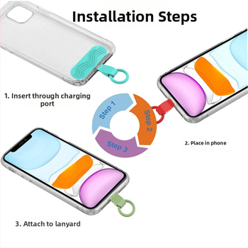 Телефонен кейс с каишка – силикон, ръчно изработено, унисекс, със сваляем заден стикер, персонализируем