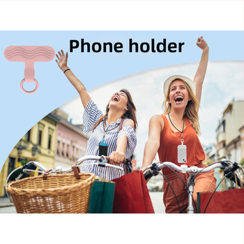 Телефонен кейс с каишка – силикон, ръчно изработено, унисекс, със сваляем заден стикер, персонализируем