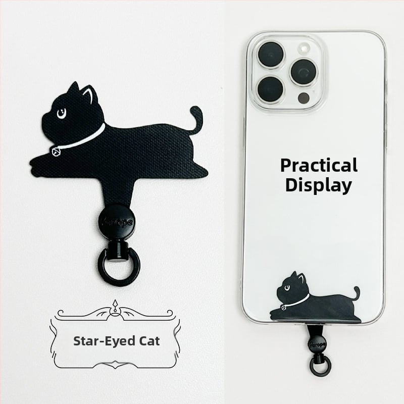 Arope шнур за мобилен телефон, въртене на 360°, нейлон, плетен дизайн, метална катарама