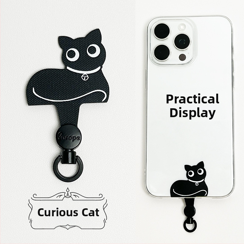 Arope шнур за мобилен телефон, въртене на 360°, нейлон, плетен дизайн, метална катарама