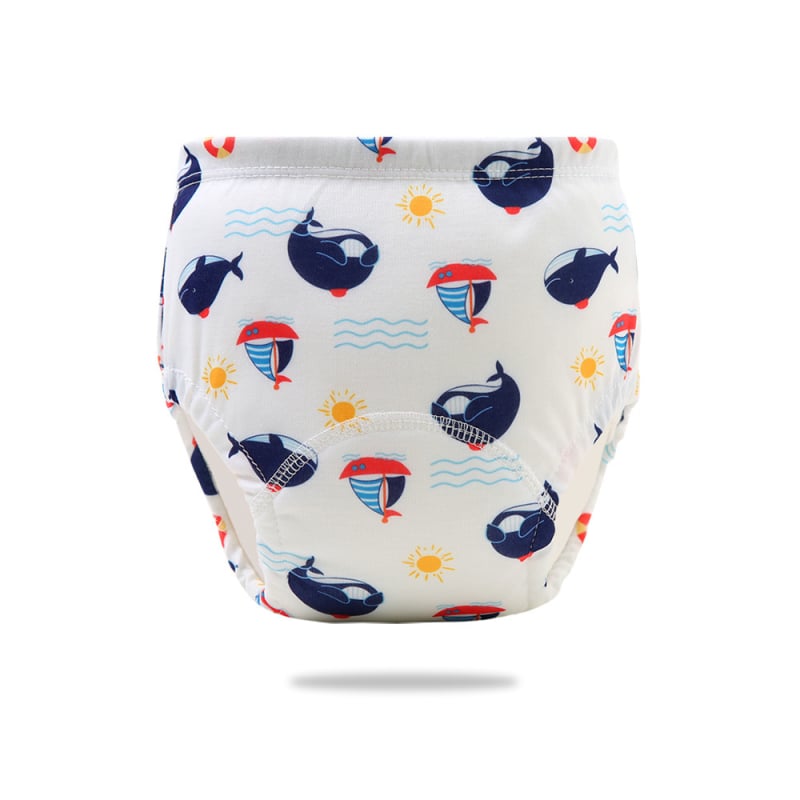 Бебешки обучителни панталони за тоалетата – екологична памучна материя, безопасност клас A, изпираеми, подходящи за тегло 8–20 кг