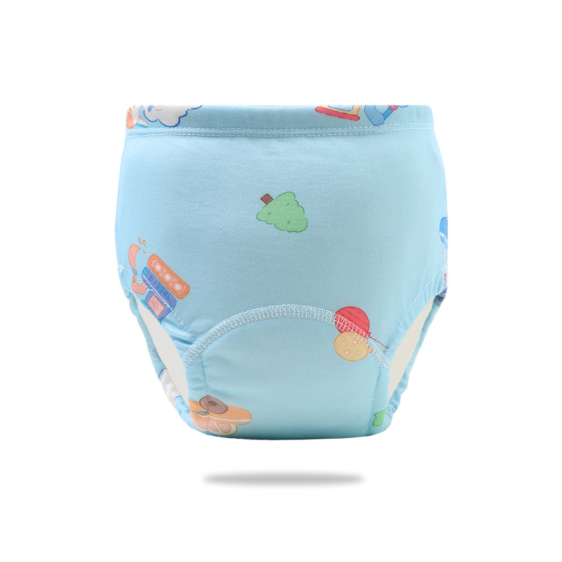 Бебешки обучителни панталони за тоалетата – екологична памучна материя, безопасност клас A, изпираеми, подходящи за тегло 8–20 кг