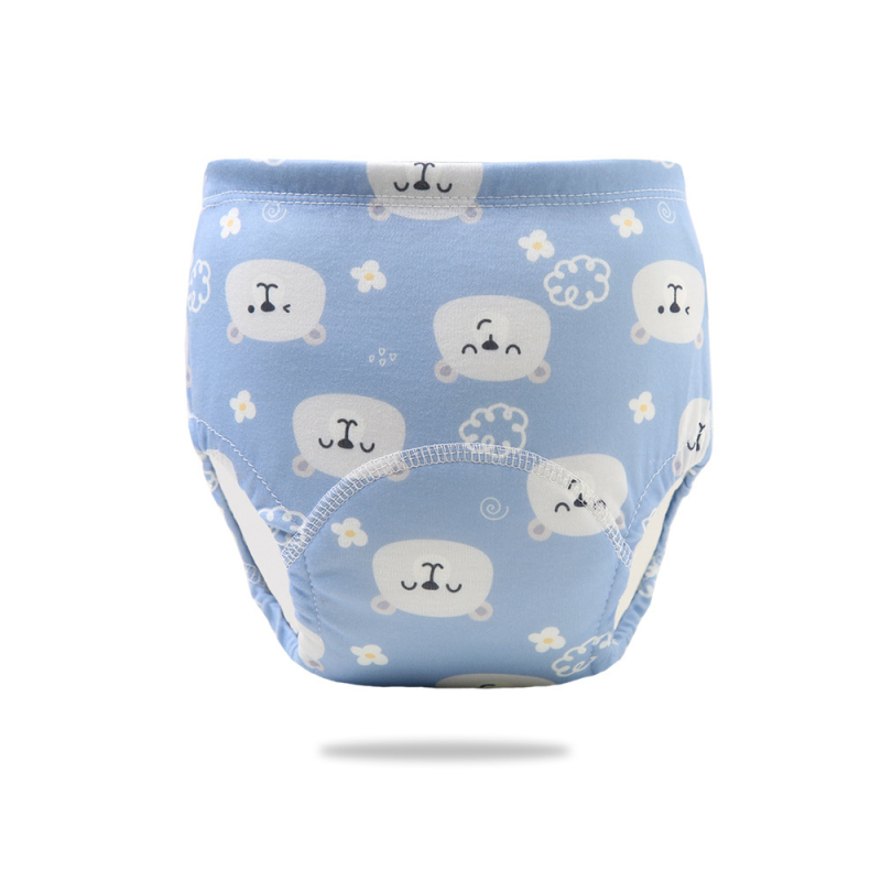 Бебешки обучителни панталони за тоалетата – екологична памучна материя, безопасност клас A, изпираеми, подходящи за тегло 8–20 кг
