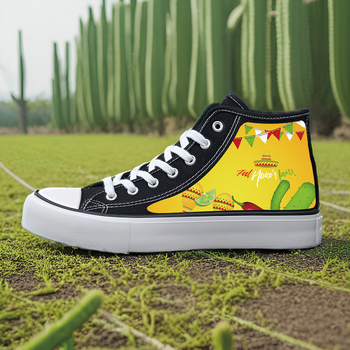 Καμβά sneakers unisex για ενήλικες, με βυλκανιζεμένη σόλα από καουτσούκ, κορδόνια μπροστά, μεσαίο ύψος επάνω 3–7 εκ.