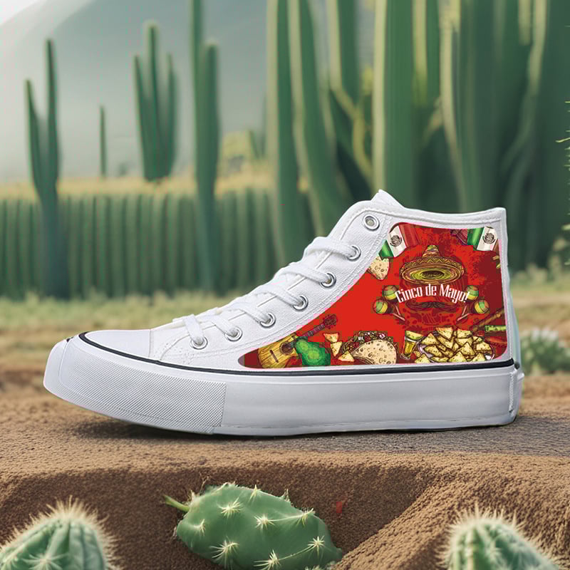 Καμβά sneakers unisex για ενήλικες, με βυλκανιζεμένη σόλα από καουτσούκ, κορδόνια μπροστά, μεσαίο ύψος επάνω 3–7 εκ.