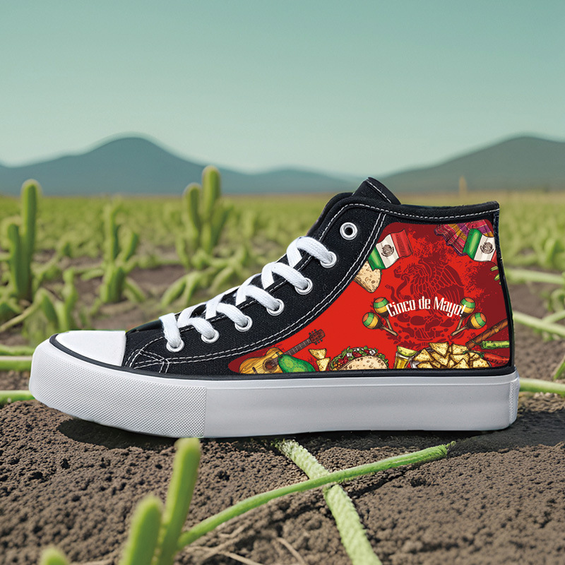 Καμβά sneakers unisex για ενήλικες, με βυλκανιζεμένη σόλα από καουτσούκ, κορδόνια μπροστά, μεσαίο ύψος επάνω 3–7 εκ.