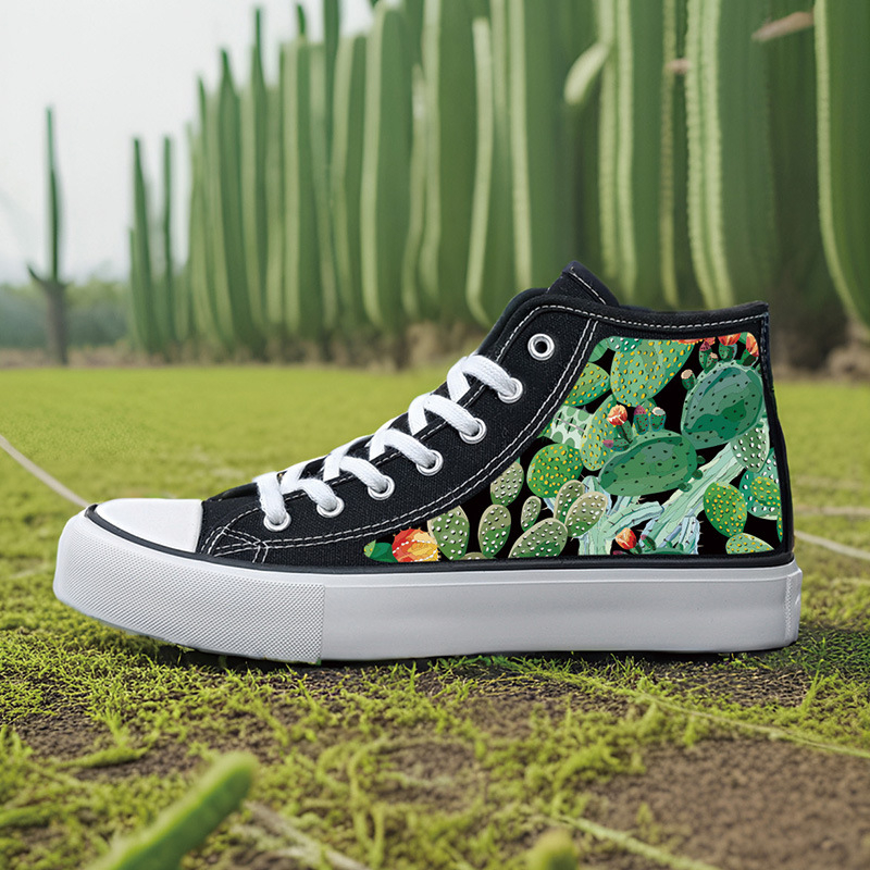 Καμβά sneakers unisex για ενήλικες, με βυλκανιζεμένη σόλα από καουτσούκ, κορδόνια μπροστά, μεσαίο ύψος επάνω 3–7 εκ.