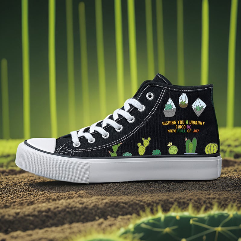 Καμβά sneakers unisex για ενήλικες, με βυλκανιζεμένη σόλα από καουτσούκ, κορδόνια μπροστά, μεσαίο ύψος επάνω 3–7 εκ.