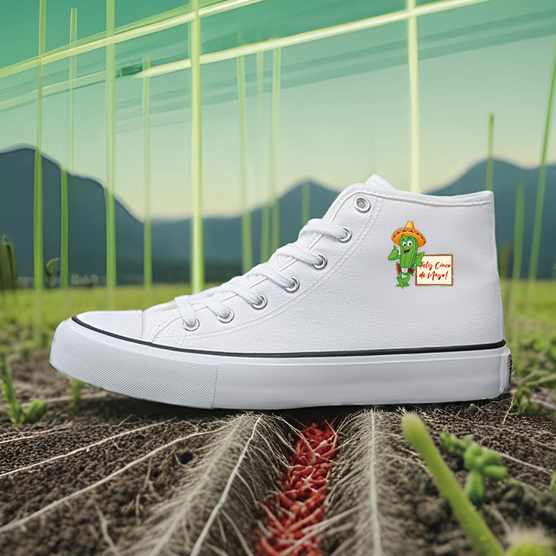 Καμβά sneakers unisex για ενήλικες, με βυλκανιζεμένη σόλα από καουτσούκ, κορδόνια μπροστά, μεσαίο ύψος επάνω 3–7 εκ.