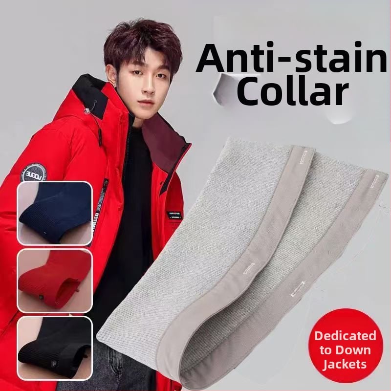 Αποσπώμενος καθολικός πλεκτός γιακάς για μπουφάν, ανθεκτικός στη βρωμιά, ριμπ-πλεκτό σχέδιο, πολυεστερική ίνα, ενήλικες, φθινοπωρινό-χειμερινό 2025