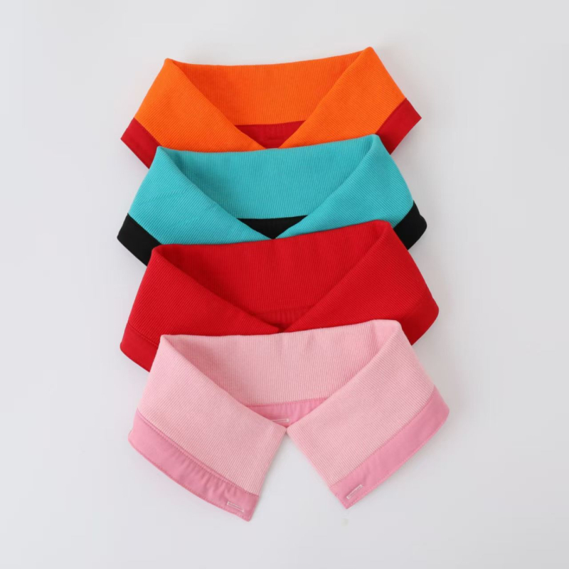 Αποσπώμενος καθολικός πλεκτός γιακάς για μπουφάν, ανθεκτικός στη βρωμιά, ριμπ-πλεκτό σχέδιο, πολυεστερική ίνα, ενήλικες, φθινοπωρινό-χειμερινό 2025