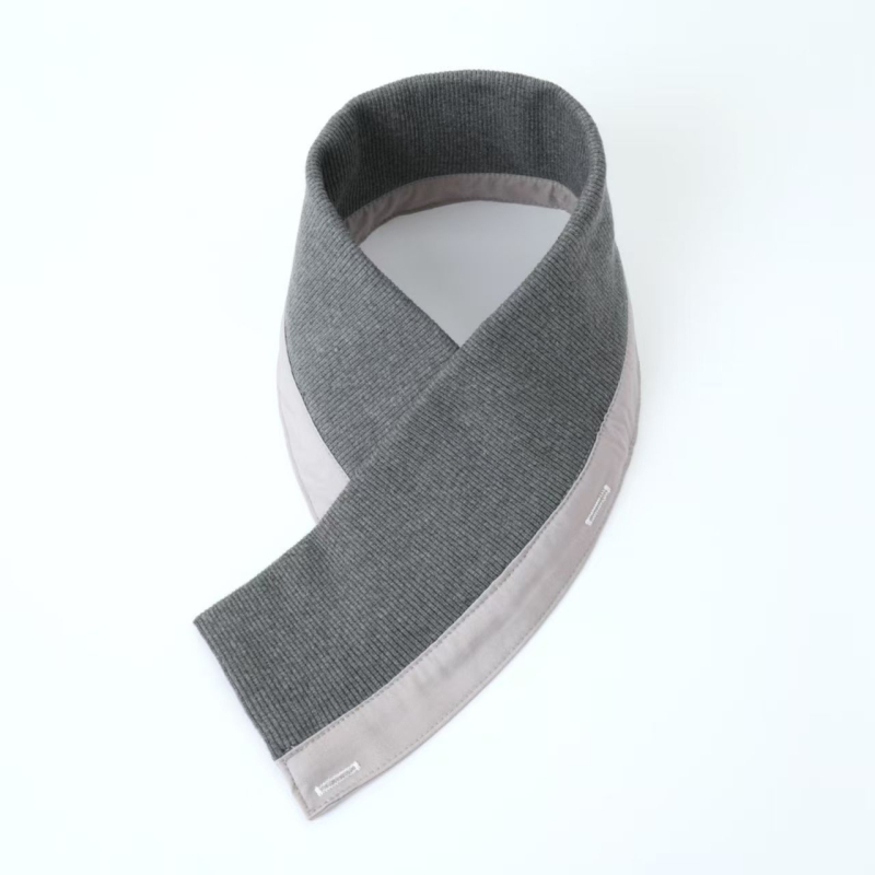 Αποσπώμενος καθολικός πλεκτός γιακάς για μπουφάν, ανθεκτικός στη βρωμιά, ριμπ-πλεκτό σχέδιο, πολυεστερική ίνα, ενήλικες, φθινοπωρινό-χειμερινό 2025